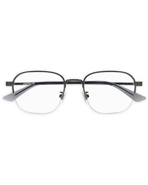 MONT BLANC EYEWEAR Lunettes De Vue À Monture Rectangulaire - Gris