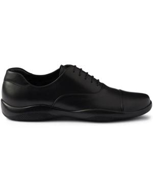 Prada レザースニーカー - ブラック