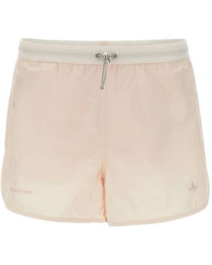 adidas Embroidered-Logo Shorts - Natural