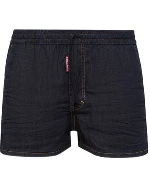 DSquared² Shorts Mit Logo-Etikett - Blau