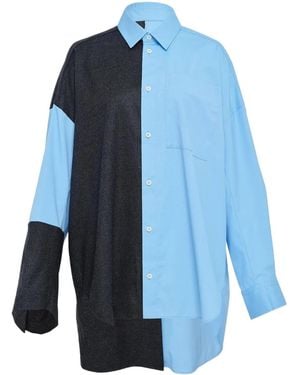 Enfold Chemise À Boutonnière - Bleu