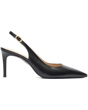 Stuart Weitzman Escarpins Pointus Stuart Power À Bride Arrière - Black
