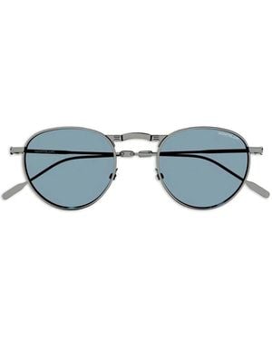 Montblanc Round-Frame Sunglasses - Blue