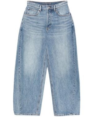 Alexander Wang Wide-Leg Five-Pocket Jeans - Blue