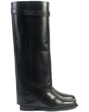 Via Roma 15 Santa Monica Laarzen Met Gespdetail - Zwart