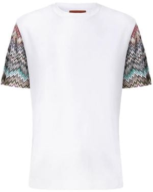 Missoni Polo À Motif Zigzag - Blanc