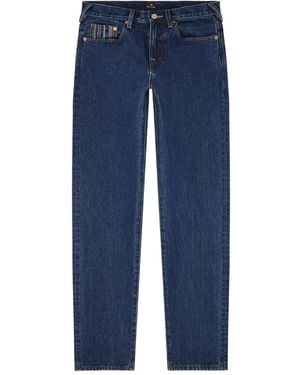 Paul Smith Stripe-Detail Jeans - Blue