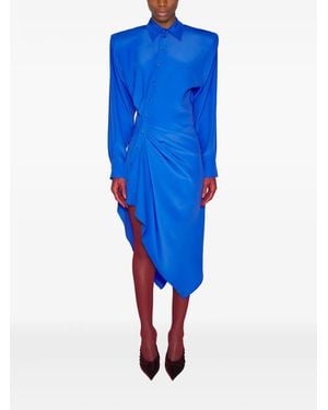 Mugler Abito Asimmetrico - Blu