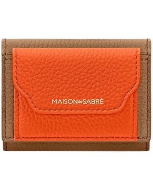 Maison De Sabre The Compact Leather Wallet - Orange