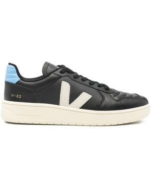 Veja V-82 Paneled Sneakers - Black