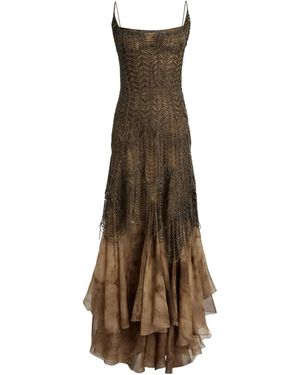 Ralph Lauren Beaded Maxi Dress - Natural