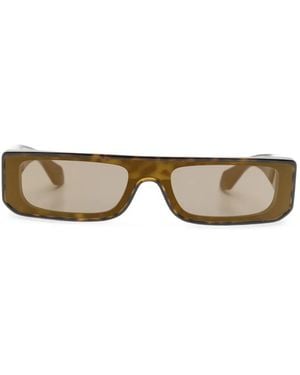 Alaïa Tortoiseshell-Effect Rectangle-Frame Sunglasses - Brown