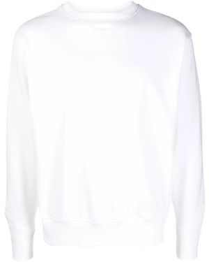 PT Torino Crewneck Cotton-Blend Sweatshirt - White