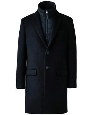 Mackage Skai-Slb Quilted-Insert Wool Coat - Black