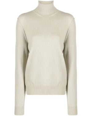 Maison Margiela Roll-Neck Cashmere Jumper - Natural