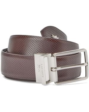 Lacoste Reversible Leather Belt - Brown