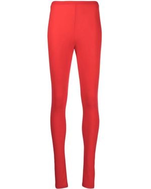 Raf Simons Leggins Con Parche Del Logo - Rojo