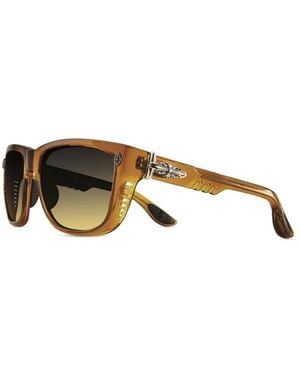 Chrome Hearts Disco Stick Sunglasses - Brown