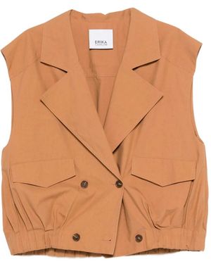 Erika Cavallini Semi Couture Double-Breasted Waistcoat - Brown