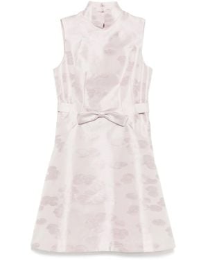 Shiatzy Chen Abito Con Motivo Jacquard - Rosa