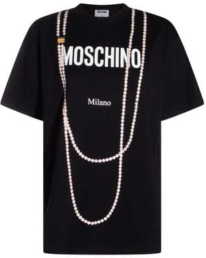 Moschino Logo-Print T-Shirt - Black