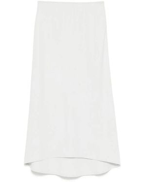James Perse Bias-Cut Sateen Skirt - White