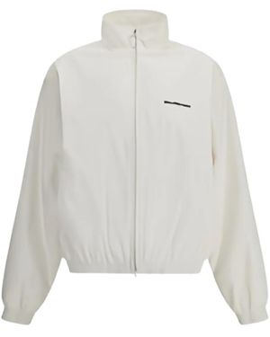 Balenciaga Jacke Mit Logo-Detail - Weiß