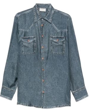 Pierre Louis Mascia Western-Yoke Button-Up Shirt - Blue