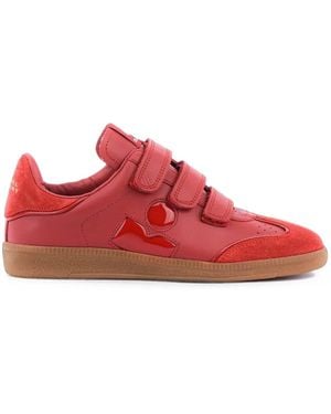 Isabel Marant Beth Touch-Strap Sneakers - Red