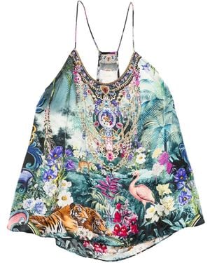 CAMILLA グラフィック タンクトップ - ブルー