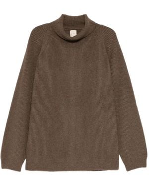 Jan Jan Van Essche Turtle-Neck Raglan-Sleeve Jumper - Brown