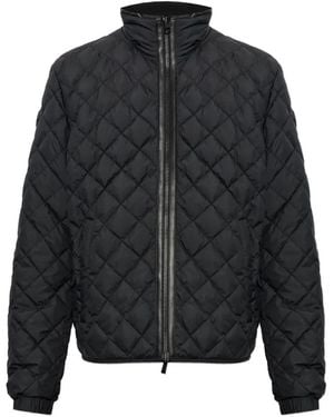 Moncler Delviane Reversible Diamond-Quilted Down Jacket - Black