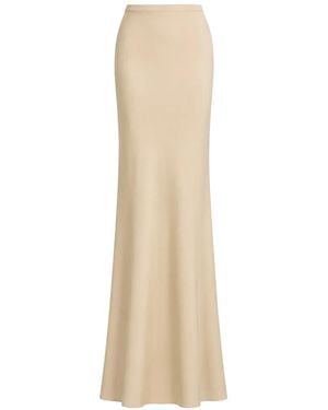 Gemy Maalouf Silk Maxi Skirt - White