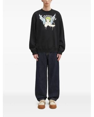 BBCICECREAM Astro Embroidered-Pockets Jeans - Black
