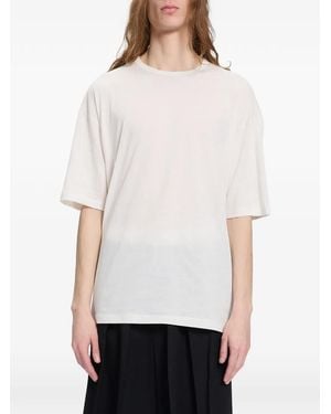 Ann Demeulemeester Slogan-Print T-Shirt - White