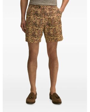 Brooks Brothers Paisley-Print Shorts - Natural