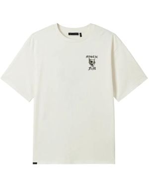 FIVE CM Skull-Graphic T-Shirt - White