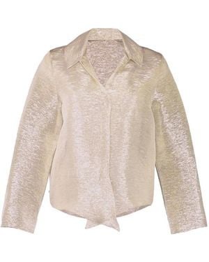 Peter Cohen Gabol Metallic-Effect Shirt - Natural