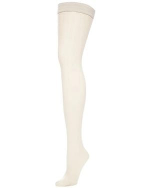 Wolford Individual 10 Stay-Up Stockings - White