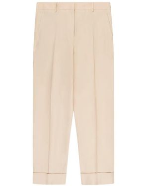 Incotex Regular-Fit Turn-Up Trousers - White