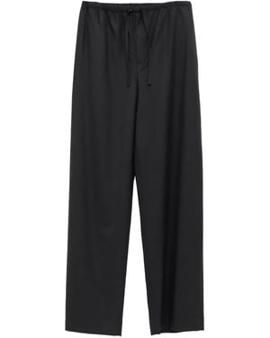 The Row Drawstring-Waist Pants - Black