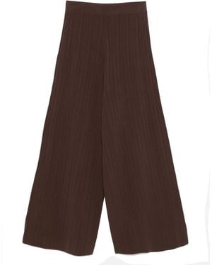 Weekend by Maxmara Pantaloni Plissettati - Marrone