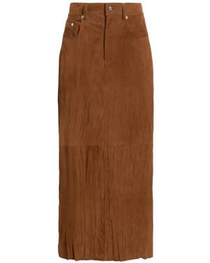 Proenza Schouler Nayah Textured Skirt - Brown