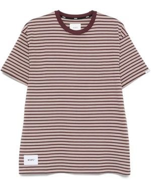 WTAPS ストライプ Tシャツ - ピンク