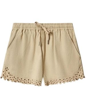 Isabel Marant Cotton Shorts - Natural