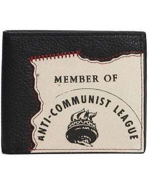 Enfants Riches Deprimes Anti Communist League Bifold Wallet - Black