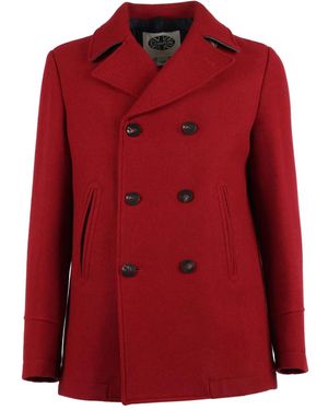 Camplin Cappotto Doppiopetto - Rosso