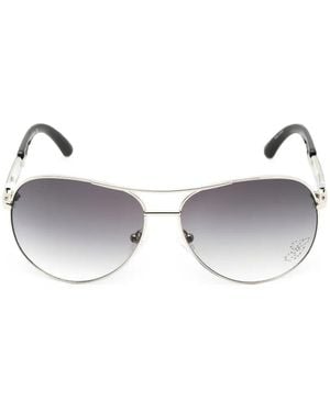 GUESS EYEWEAR Gradient-Lens Pilot-Frame Sunglasses - Metallic