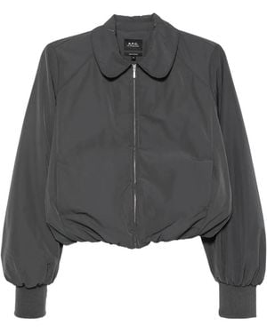 A.P.C. Salome Zip-Up Jacket - Gray