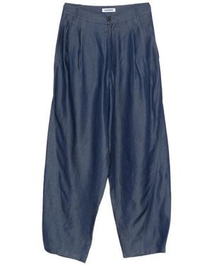 DARKPARK Pantalon À Design Plissé - Blue